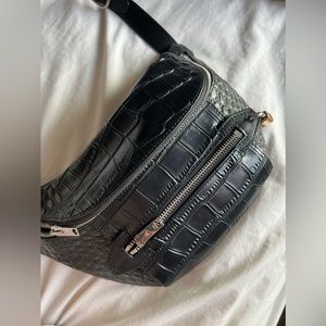 Alexander wang fannypack belt bag croc print